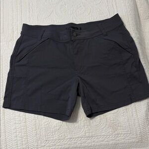 Prana Women's Gray Flat Front Shorts